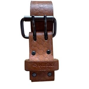 Husky No. 407 Leather Work Belt Double Prong Basket Weave 222079